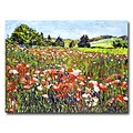 Trademark Fine Art Poppy Fields of France 18 x 24 Canvas Art