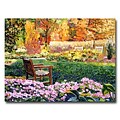 Trademark Fine Art Secret Garden Chair 18 x 24 Canvas Art