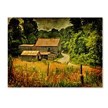 Trademark Fine Art Country Road In Summer 22 x 32 Canvas Art