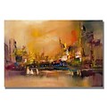 Trademark Fine Art City Reflections 35 x 47 Canvas Art