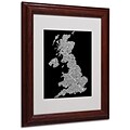 Trademark Fine Art United Kingdom VIII 11 x 14 Wood Frame Art