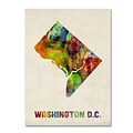 Trademark Fine Art Washington D.C. Map 24 x 32 Canvas Art
