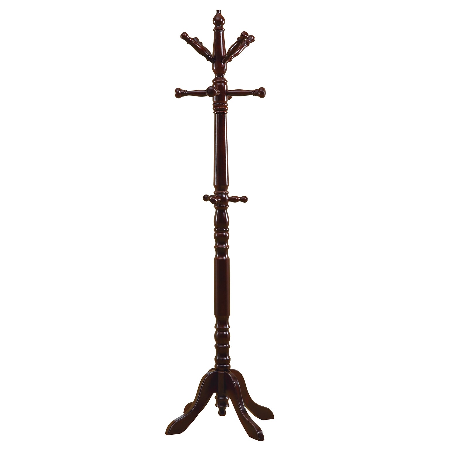 Monarch Traditional Cherry Solid Wood Coat Rack (I 2011)