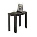 Monarch 23 3/4W x 12D Marble-Look Accent Side Table, Black/Gray (I 3112)