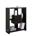 Monarch Hollow Core Bookcase With Storage Drawers, Cappuccino