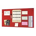 MMF Industries™ STEELMASTER® Soho Collection™ 14(H) x 30(W) Magnetic Board, Red