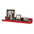 MMF Industries™ STEELMASTER® Soho Collection™ Metal Display Shelf, Red