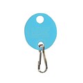 MMF Industries™ Oval Key Tags With Snap Hook, 1 1/4, Blue