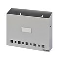 MMF Industries™ STEELMASTER® Soho Collection™ Wall File Basket With Label Holder, Silver