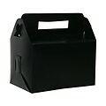JAM Paper® Plastic Lunchbox, 4 3/4 x 7 3/4 x 4 3/4, Black, Sold Individually (339563)