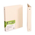 JAM Paper® Premium Crocodile Textured 1 Inch Binder, White Cream 3 Ring Binder, Sold Individually (751CWH)