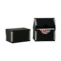 JAM Paper® Kraft Ecoboard Business Card Box, Black Recycled Kraft with Metal Edge, Sold Individually (9064 202)