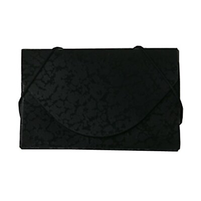 JAM Paper® Plastic Business Card Holder Case, Black on Black Composition, Sold Individually (2500 53