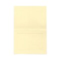 JAM Paper® Blank Foldover Cards, A6 size, 4 5/8 x 6 1/4, Cream Ivory Panel, 100/pack (3094746)