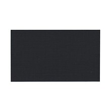 JAM Paper® Blank Note Cards, 3drug size, 2 x 3.5, Black, 100/pack (217512681)