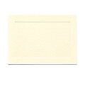 JAM Paper® Blank Note Cards, 4bar size, 3 1/2 x 4 7/8, Ivory with Panel Border, 100/pack (175964)