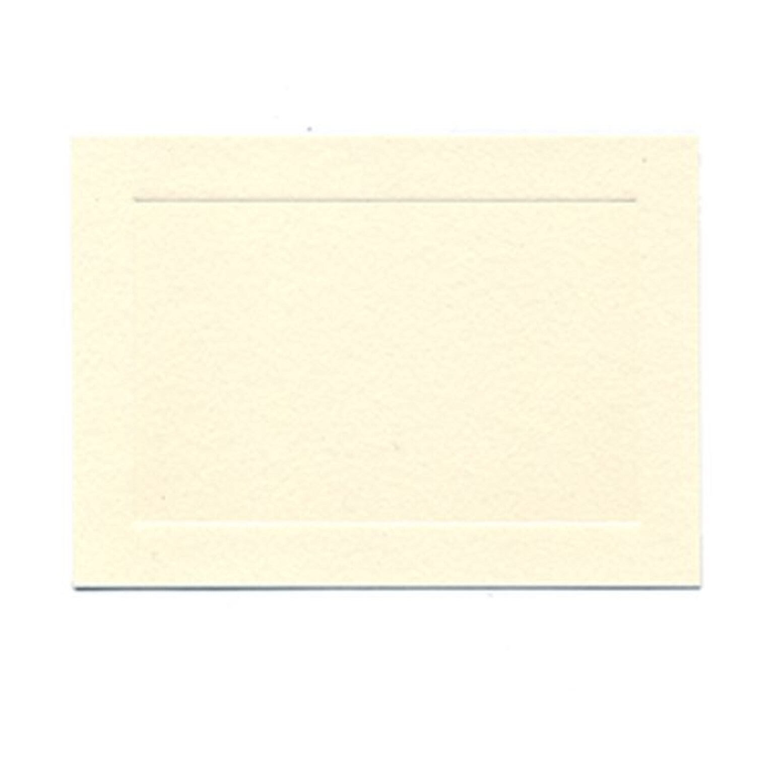 JAM Paper® Blank Note Cards, 4bar size, 3 1/2 x 4 7/8, Ivory, 100/pack (175960)