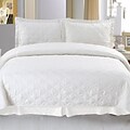 Trademark Global® Lavish Home 2 Piece Andrea Embroidered Quilt Set, Twin