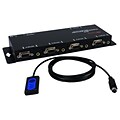 QVS® MSV41A 4 x 1 250 MHz 4 Port VGA Video/Audio Share Switch With Remote Control Cable