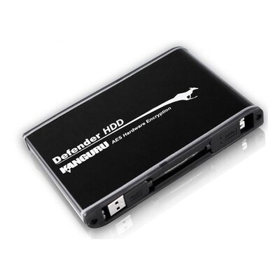 Kanguru™ Defender HDD™ 500GB USB 3.0 2.5 External Hard Drive (Matte Black)