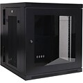 Tripp Lite SRW12USG 12U Wall Mount Rack Enclosure Server Cabinet With Plexiglass Door; Black