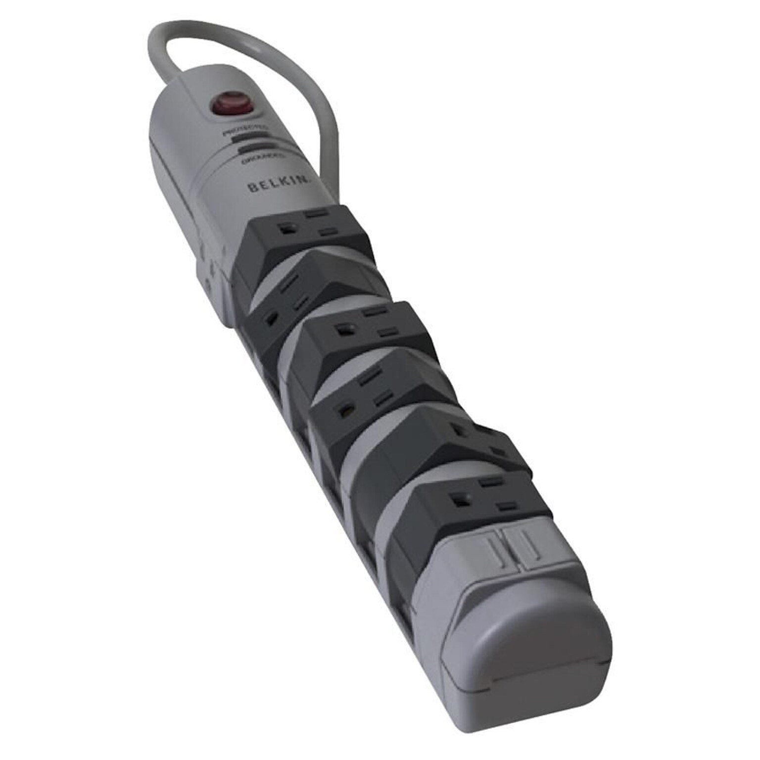 Belkin® SurgeMaster 8-Outlet 1800 Joule Pivot-Plug Surge Suppressor With 6 Cord