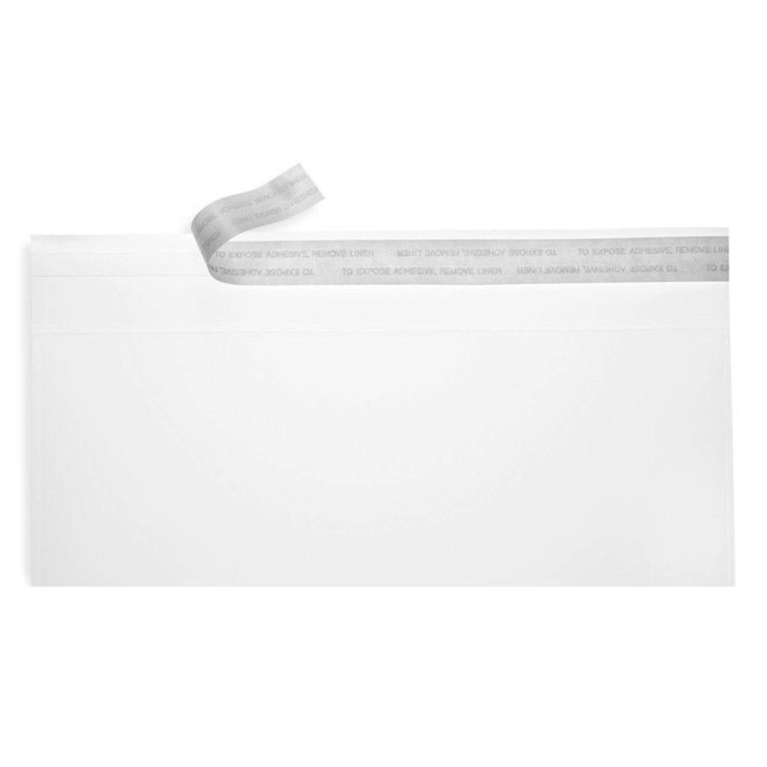 LUX® 4 1/8 x 9 1/2 Crystal Clear Square Flap #10 Envelopes W/Peel & Seel, 250/BX