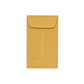 LUX® 24lbs. 4 1/8 x 9 1/2 #10 Open End Envelopes, Brown Kraft, 500/BX
