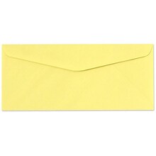 LUX® 60lbs. 4 1/8 x 9 1/2 #10 Regular Envelopes, Pastel Canary Yellow, 500/BX