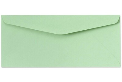 LUX #10 Business Envelope, 4 1/2 x 9 1/2, Pastel Green, 500/Box (65896-500)