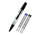Monteverde® Intima Ballpoint Pen W/2 Black and 2 Blue Refills, Glacier Blue