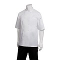 Chef Works® Montreal Short Sleeve Cool Vent Basic Chef Coat; White, Medium