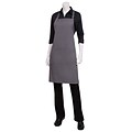 Chef Works® Butcher Apron With 2 Divided Patch Pocket; Gray