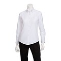 Chef Works® White Ladies Oxford Long Sleeve Shirt; Small