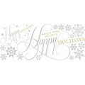 RoomMates® Happy Holidays Quote Peel and Stick Giant Wall Decal, 18 x 40