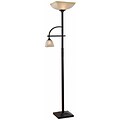 Kenroy Home 100 W 2 Light Arch Mother and Son Square Torchiere, Oil Rubbed Bronze