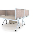 Obex Acoustical Desk Mount Privacy Panel W/AL Frame; 18 x 24, Field