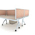 Obex Acoustical Desk Mount Privacy Panel W/AL Frame; 12 x 36, Terra