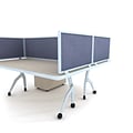 Obex Acoustical Desk Mount Privacy Panel W/AL Frame; 12 x 60, Twilight