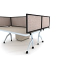 Obex 18 x 42 Acoustical Desk Mount Privacy Panel W/Black Frame, Field (18X42ABFDM)