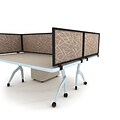 Obex 18 x 42 Acoustical Desk Mount Privacy Panel W/Black Frame, Straw (18X42ABSTDM)