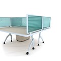 Obex Polycarbonate Desk Mount Privacy Panel W/AL Frame; 12 x 30, Green