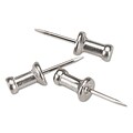Advantus® Aluminium Head Push Pin; Silver, 100/Box