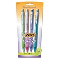 BIC For Her Mechanical Side Click Pencils, 0.7 mm, #2, 4/Pk