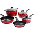 Gibson® Oster Welford Non Stick Cookware Set; 8-Piece, Red