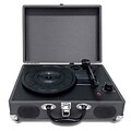 Pyleaudio® PVTT2U Retro Belt-Drive Turntable W/USB-to-PC Connection, Rechargeable Battery, Black