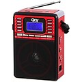 QFX® CS-89 Portable PA System With USB/SD and FM Radio; Red