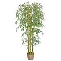 Vintage Home 96 Realistic Silk Bamboo Tree in Wicker Basket Planter