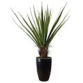 Laura Ashley 60 High End Realistic Silk Giant Agave Plant in Contemporary Planter