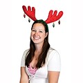 Beistle Christmas Antlers, Red